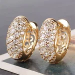Kolczyki Koła z cyrkoniami Efektowne ze Stali Nierdzewnej