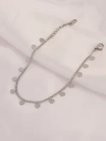 Bransoletka Koła w stylu Boho w kolorze srebrnym - obrazek 2